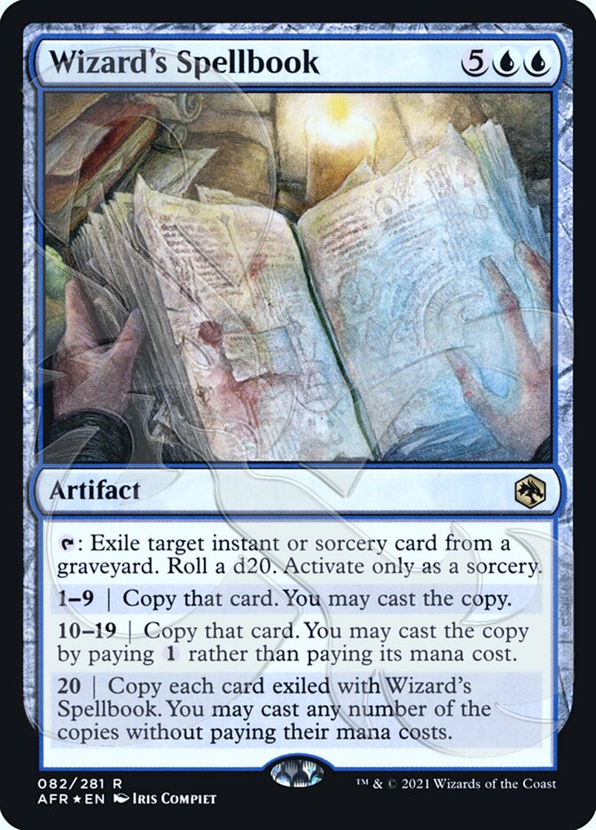 Wizard's Spellbook (Ampersand Promo) [Dungeons & Dragons: Adventures in the Forgotten Realms Promos] (PAFR 82A)
