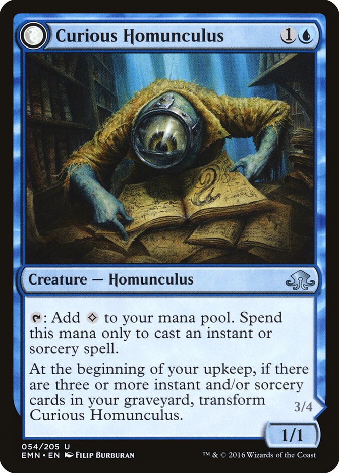 Curious Homunculus // Voracious Reader [Eldritch Moon] (EMN 54)