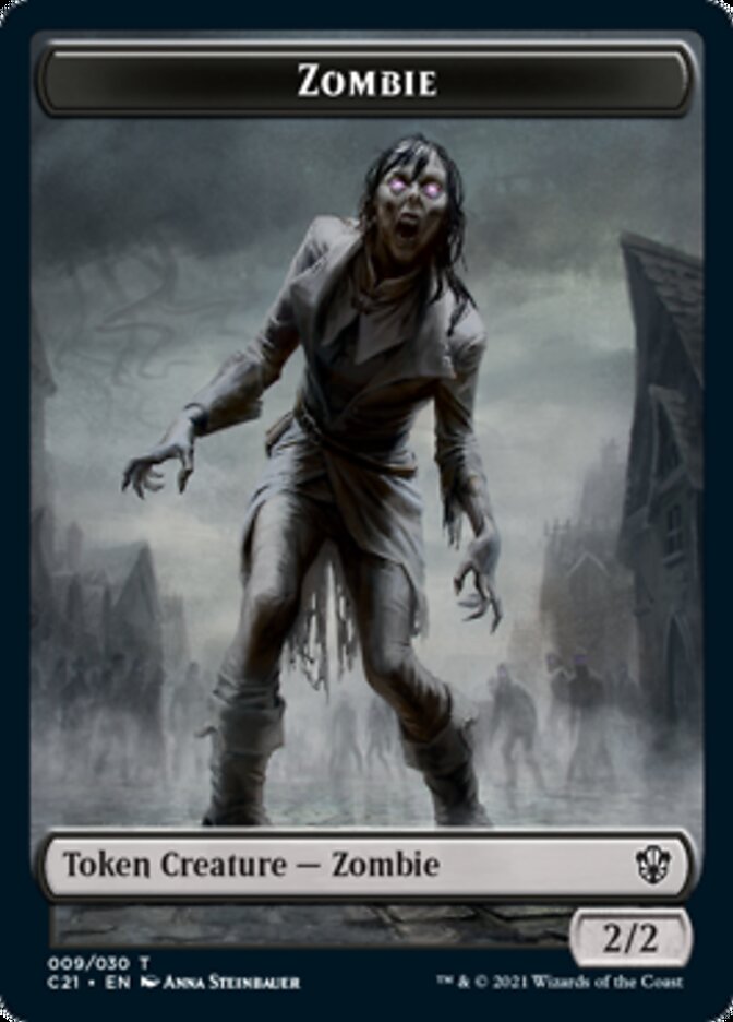 Zombie // Spirit Token [Commander 2021 Tokens] (TC21 9 // 21)