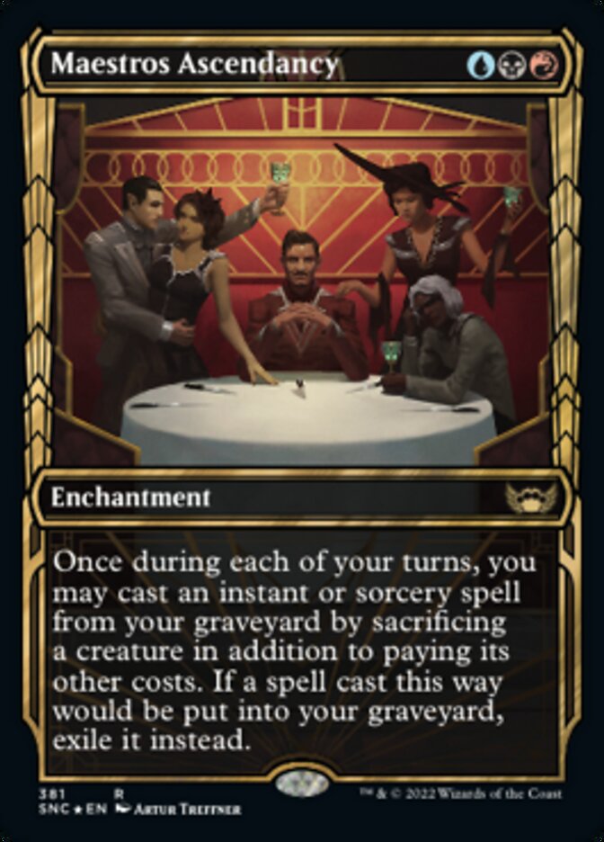 Maestros Ascendancy (Showcase Golden Age Gilded Foil) (SNC 381)