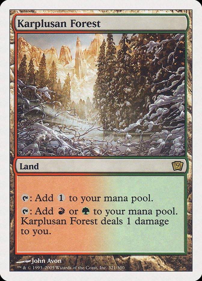 Karplusan Forest [Ninth Edition] (9ED 321)