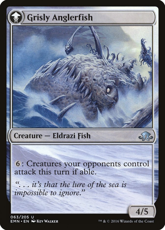 Grizzled Angler // Grisly Anglerfish [Eldritch Moon] (EMN 63)