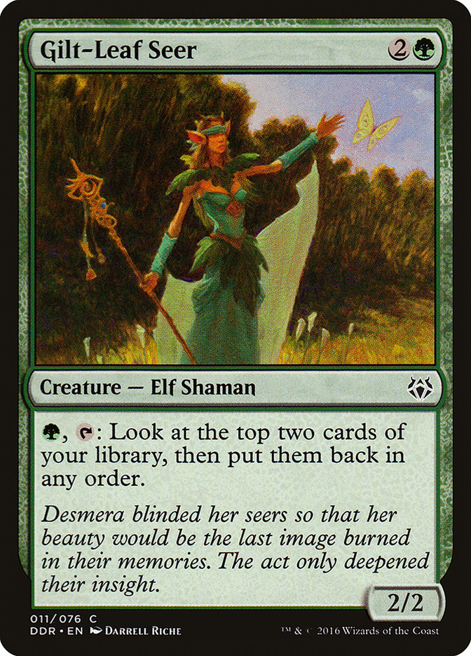 Gilt-Leaf Seer [Duel Decks: Nissa vs. Ob Nixilis] (DDR 11)