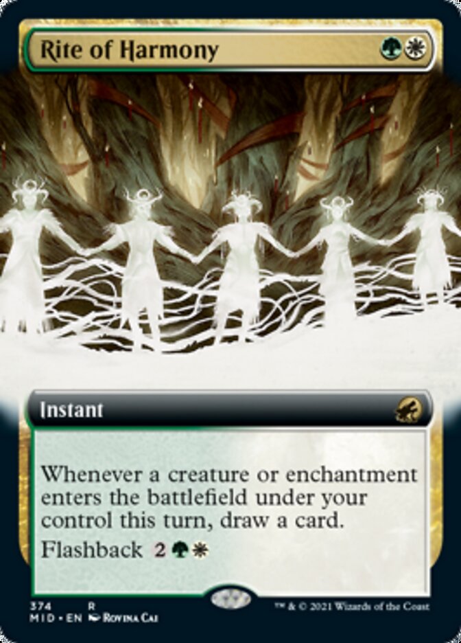 Rite of Harmony (Extended) [Innistrad: Midnight Hunt] (MID 374)