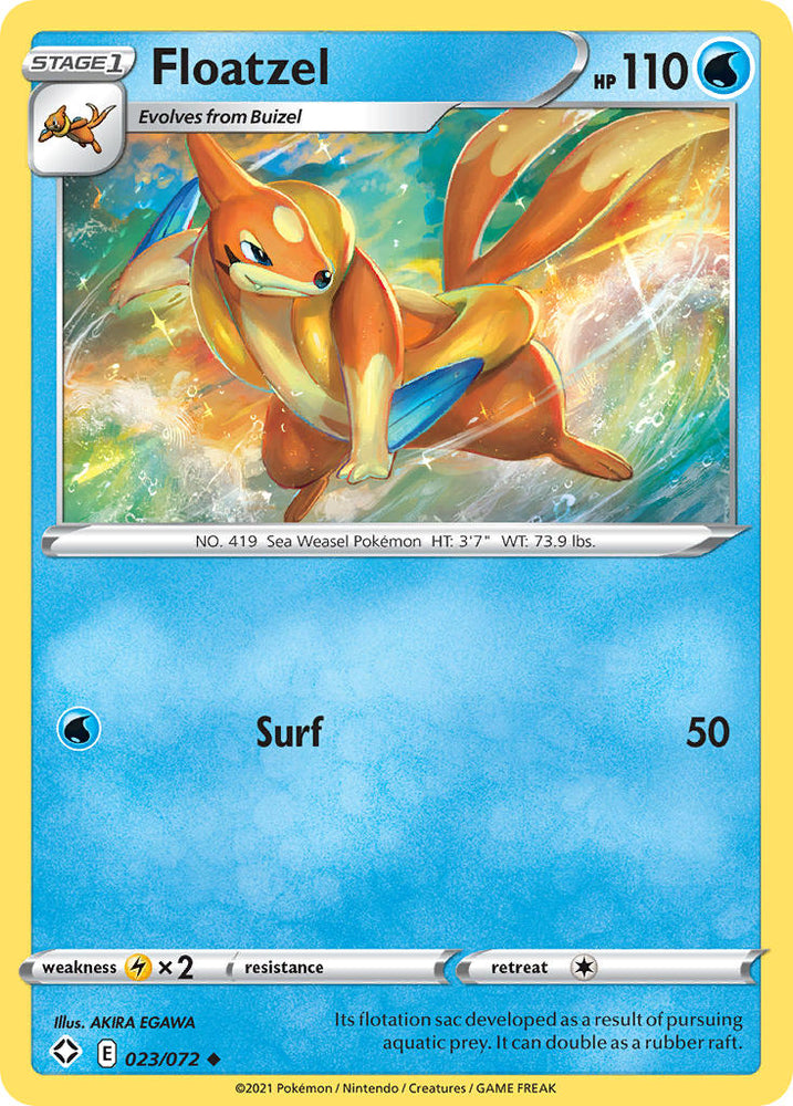 Floatzel (23/72) [Sword & Shield: Shining Fates]