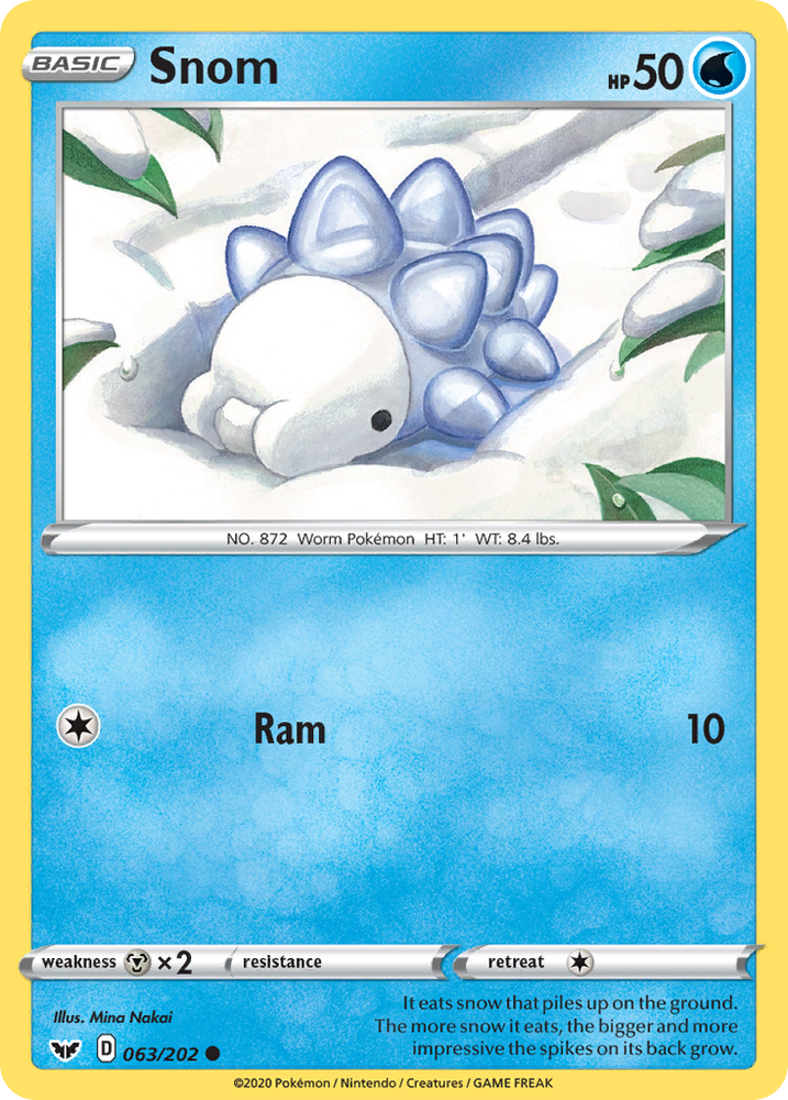 Snom (63/202) [Sword & Shield: Base Set]