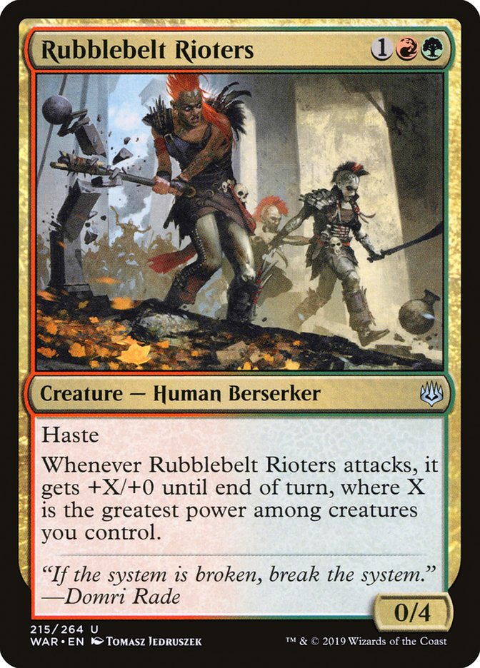 Rubblebelt Rioters [War of the Spark] (WAR 215)