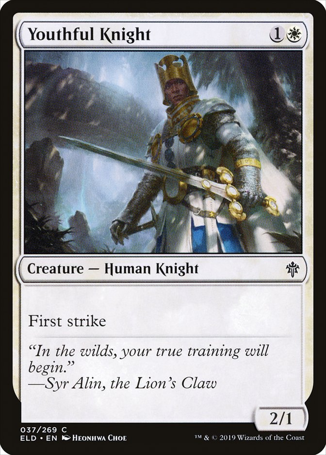 Youthful Knight [Throne of Eldraine] (ELD 37)