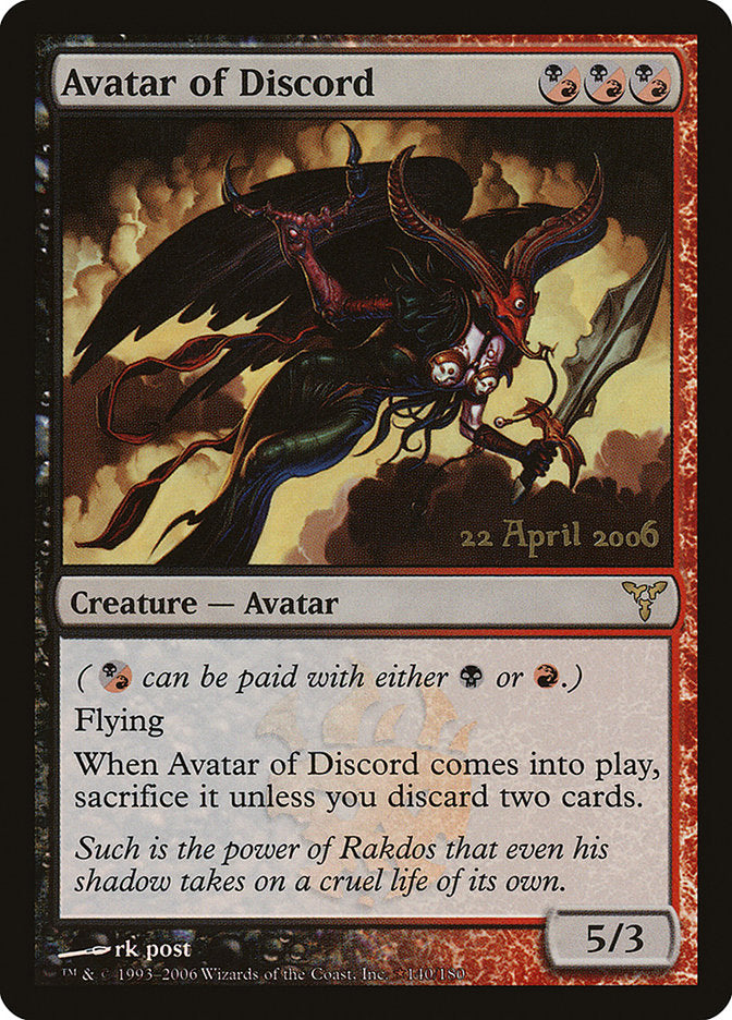 Avatar of Discord [Dissension Promos] (PPRE 140)