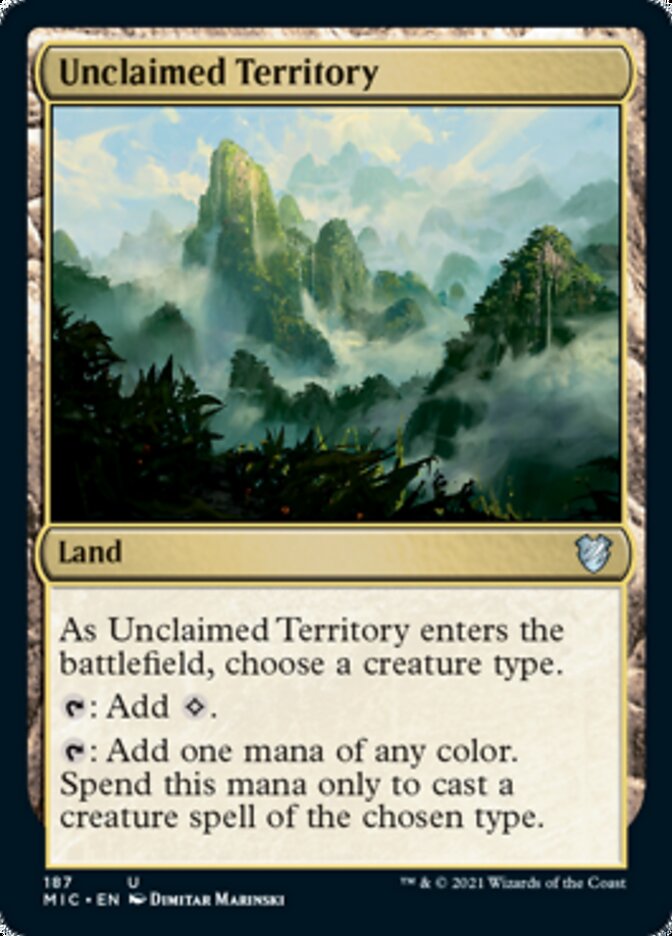 Unclaimed Territory [Innistrad: Midnight Hunt Commander] (MIC 187)