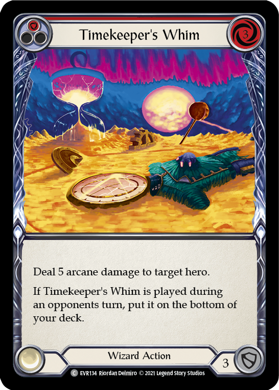 Timekeeper's Whim (Red) [EVR134] 1st Edition Rainbow Foil