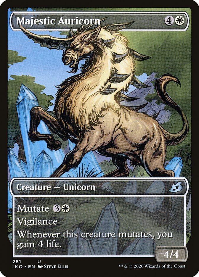 Majestic Auricorn (Showcase) [Ikoria: Lair of Behemoths] (IKO 281)