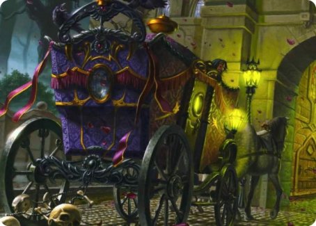 Honeymoon Hearse Art Card [Innistrad: Crimson Vow Art Series] (AVOW 45)