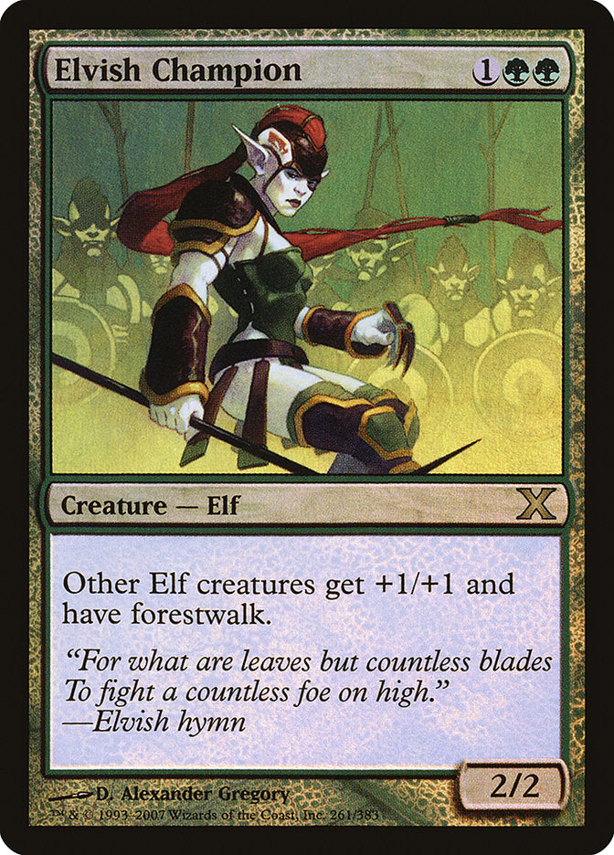 Elvish Champion (Premium Foil) [Tenth Edition] (10E 261)