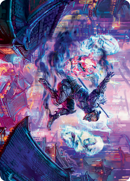 Thousand-Faced Shadow Art Card [Kamigawa: Neon Dynasty Art Series] (ANEO 37)