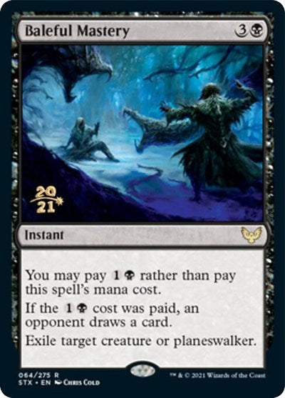 Baleful Mastery [Strixhaven: School of Mages Prerelease Promos] (PSTX 64)