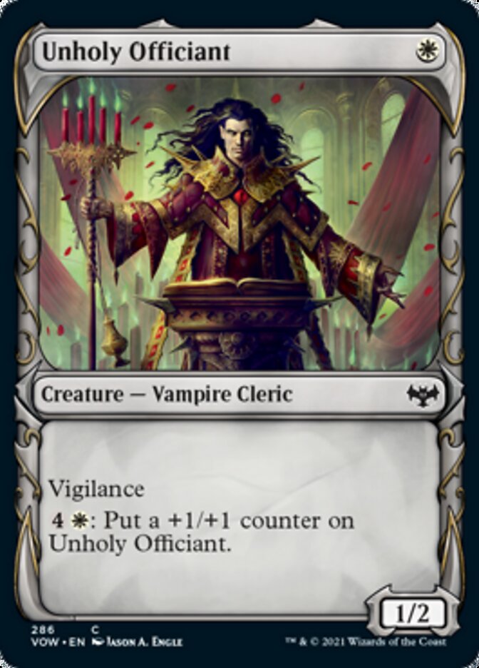 Unholy Officiant (Showcase Fang Frame) [Innistrad: Crimson Vow] (VOW 286)
