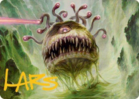 Beholder Art Card (Gold-Stamped Signature) [Dungeons & Dragons: Adventures in the Forgotten Realms Art Series] (AAFR 1)