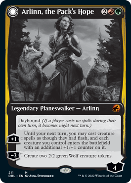 Arlinn, the Pack's Hope // Arlinn, the Moon's Fury [Innistrad: Double Feature] (DBL 211)
