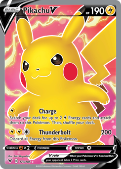 Pikachu V (170) [Sword & Shield: Vivid Voltage]