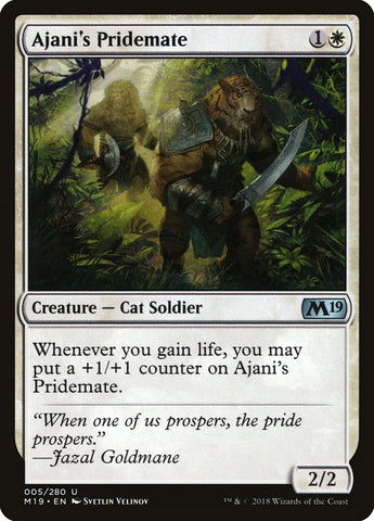 Ajani's Pridemate [Core Set 2019] (M19 5)