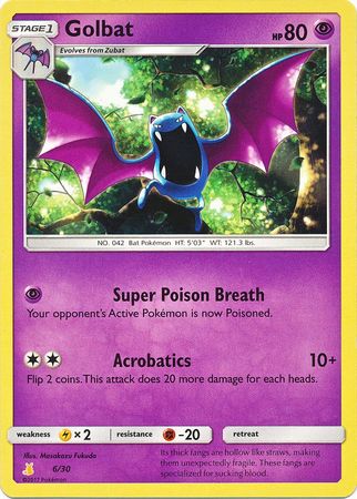 Golbat (6/30) [Sun & Moon: Trainer Kit - Lycanroc & Alolan Raichu]