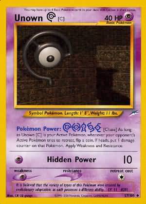 Unown [C] (57/105) [Neo Destiny]