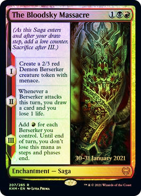 The Bloodsky Massacre [Kaldheim Prerelease Promos] (PKHM 207)