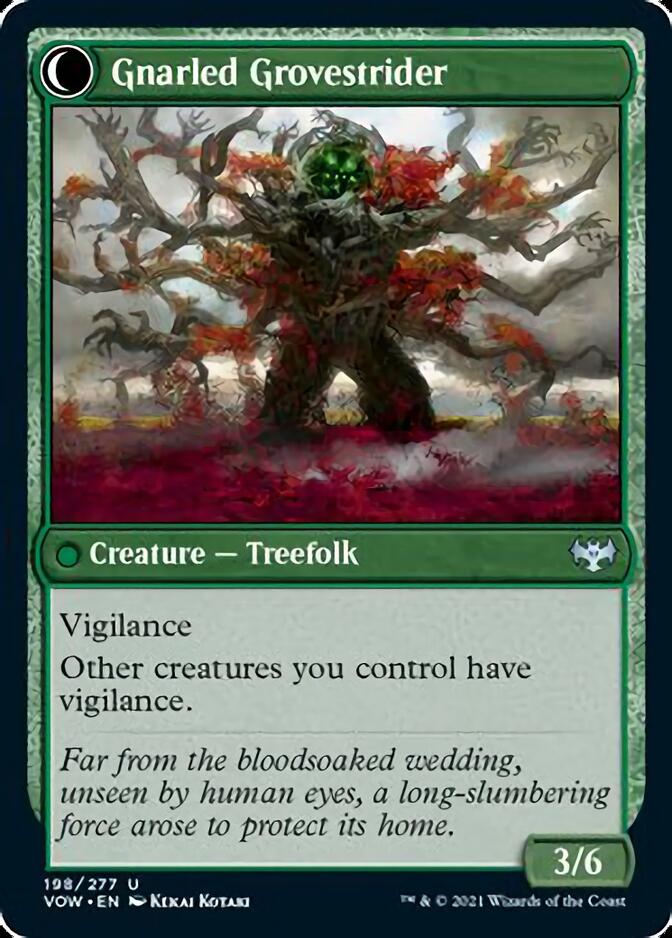 Dormant Grove // Gnarled Grovestrider [Innistrad: Crimson Vow] (VOW 198)