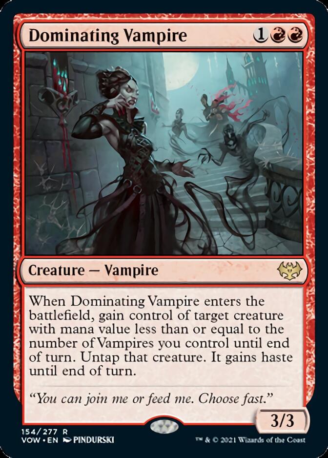 Dominating Vampire [Innistrad: Crimson Vow] (VOW 154)