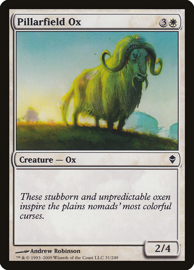 Pillarfield Ox [Zendikar] (ZEN 31)