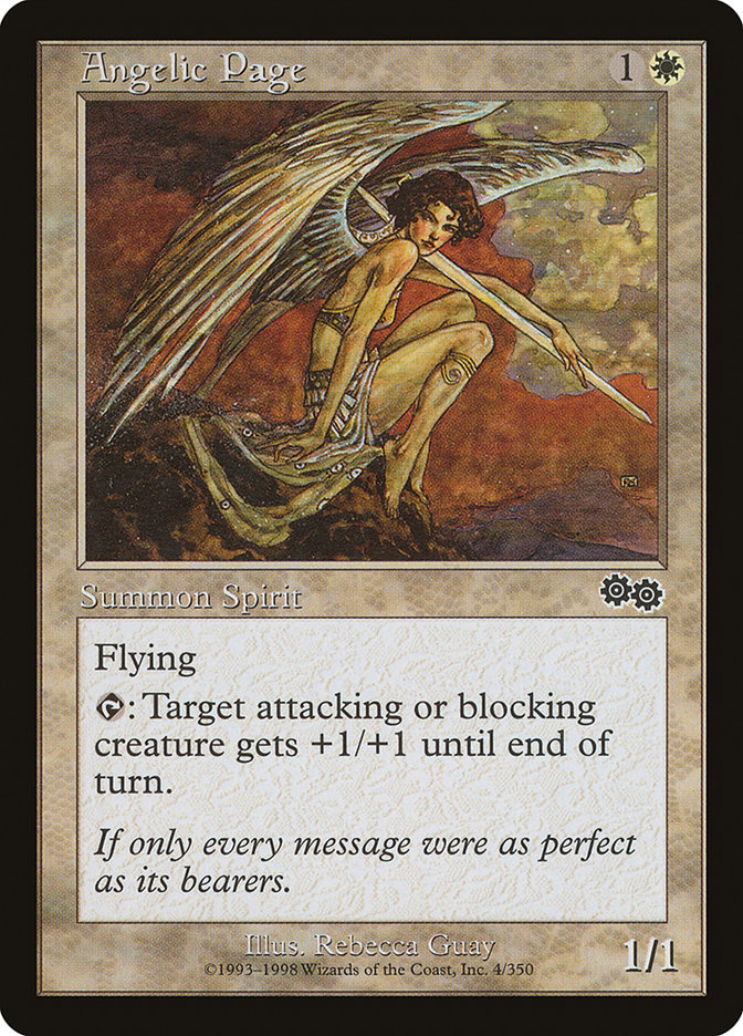Angelic Page [Urza's Saga] (USG 4)