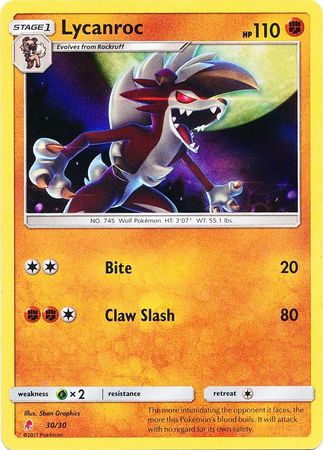 Lycanroc (30/30) [Sun & Moon: Trainer Kit - Lycanroc & Alolan Raichu]