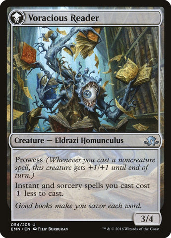 Curious Homunculus // Voracious Reader [Eldritch Moon] (EMN 54)