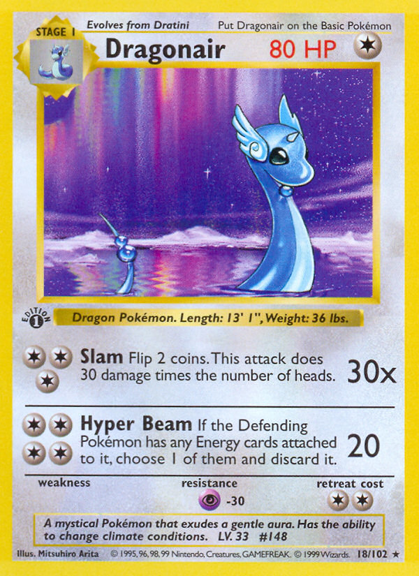 Dragonair (18/102) [Base Set 1st Edition]