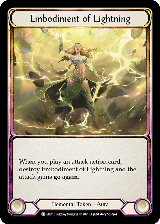 Embodiment of Lightning // Titan's Fist [ELE202] 1st Edition Normal