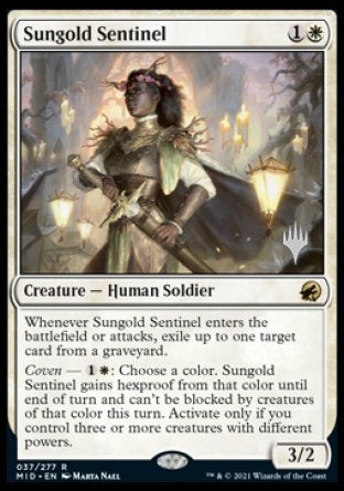 Sungold Sentinel (Promo Pack) [Innistrad: Midnight Hunt Promo Pack] (PMID 37)