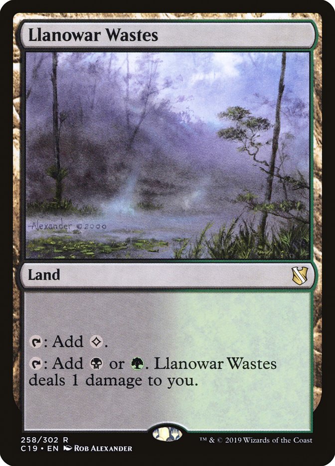 Llanowar Wastes [Commander 2019] (C19 258)