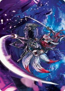 Blade-Blizzard Kitsune Art Card [Kamigawa: Neon Dynasty Art Series] (ANEO 47)