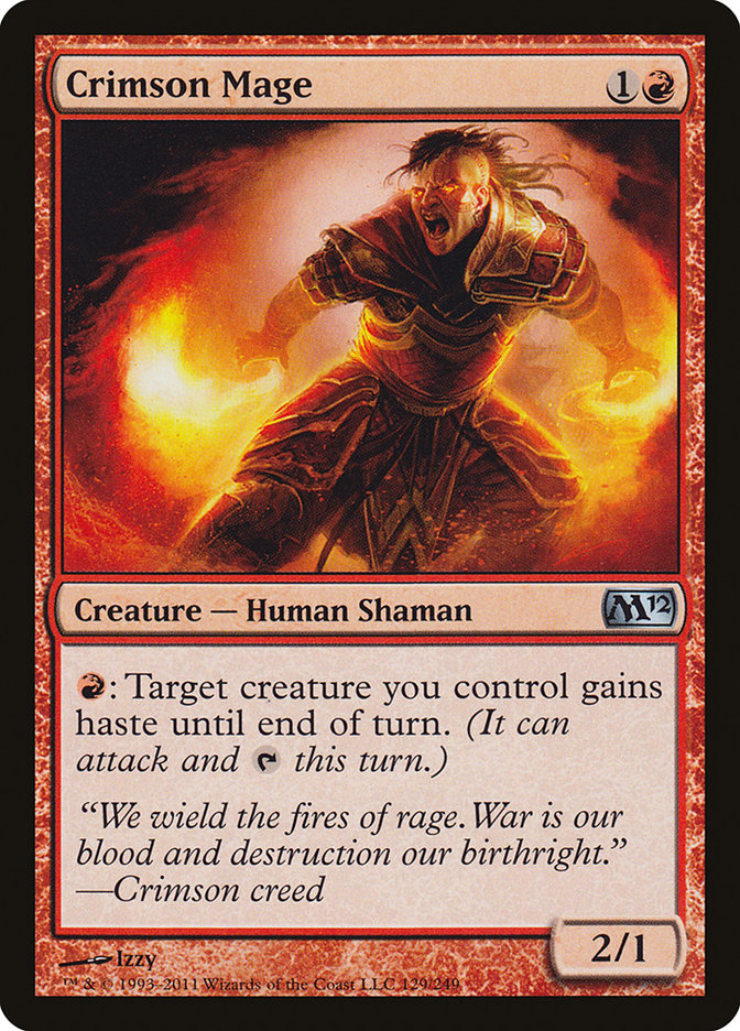 Crimson Mage [Magic 2012] (M12 129)