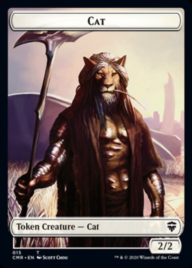 Cat // Soldier Token [Commander Legends Tokens] (TCMR 15 // 16)