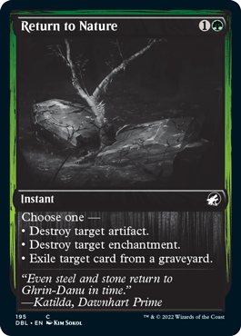 Return to Nature [Innistrad: Double Feature] (DBL 195)