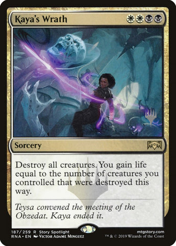 Kaya's Wrath (Promo Pack) [Ravnica Allegiance Promos] (PRNA 187P)
