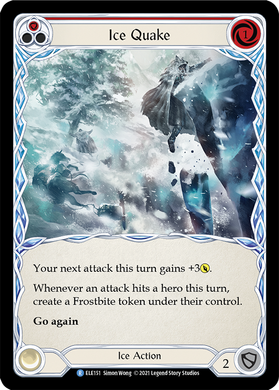Ice Quake (Red) [ELE151] 1st Edition Normal