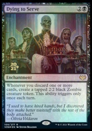 Dying to Serve [Innistrad: Crimson Vow Prerelease Promos] (PVOW 109)