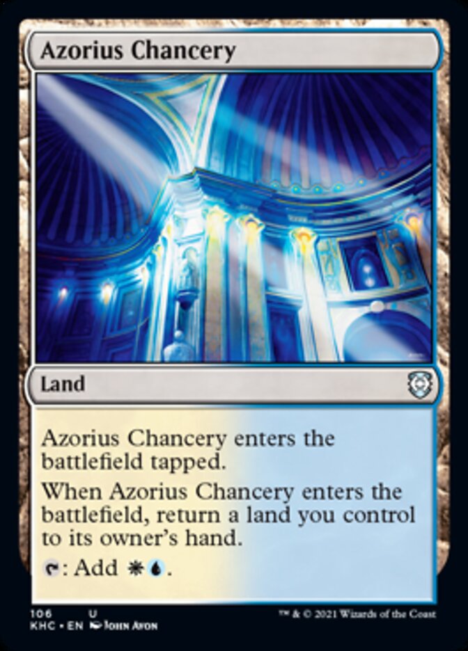 Azorius Chancery [Kaldheim Commander] (KHC 106)