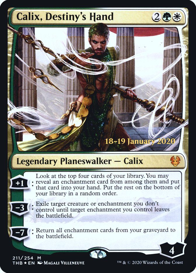 Calix, Destiny's Hand [Theros Beyond Death Prerelease Promos] (PTHB 211S)