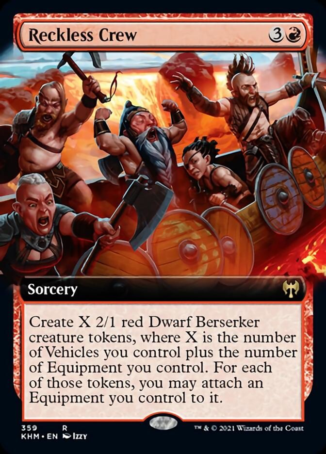 Reckless Crew (Extended Art) [Kaldheim] (KHM 359)