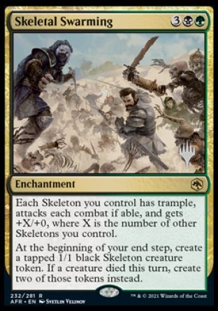Skeletal Swarming (Promo Pack) [Dungeons & Dragons: Adventures in the Forgotten Realms Promos] (PAFR 232)