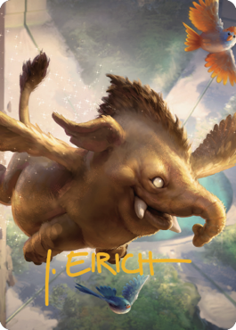 Hollyphant Art Card (Gold-Stamped Signature) [Commander Legends: Battle for Baldur's Gate Art Series]